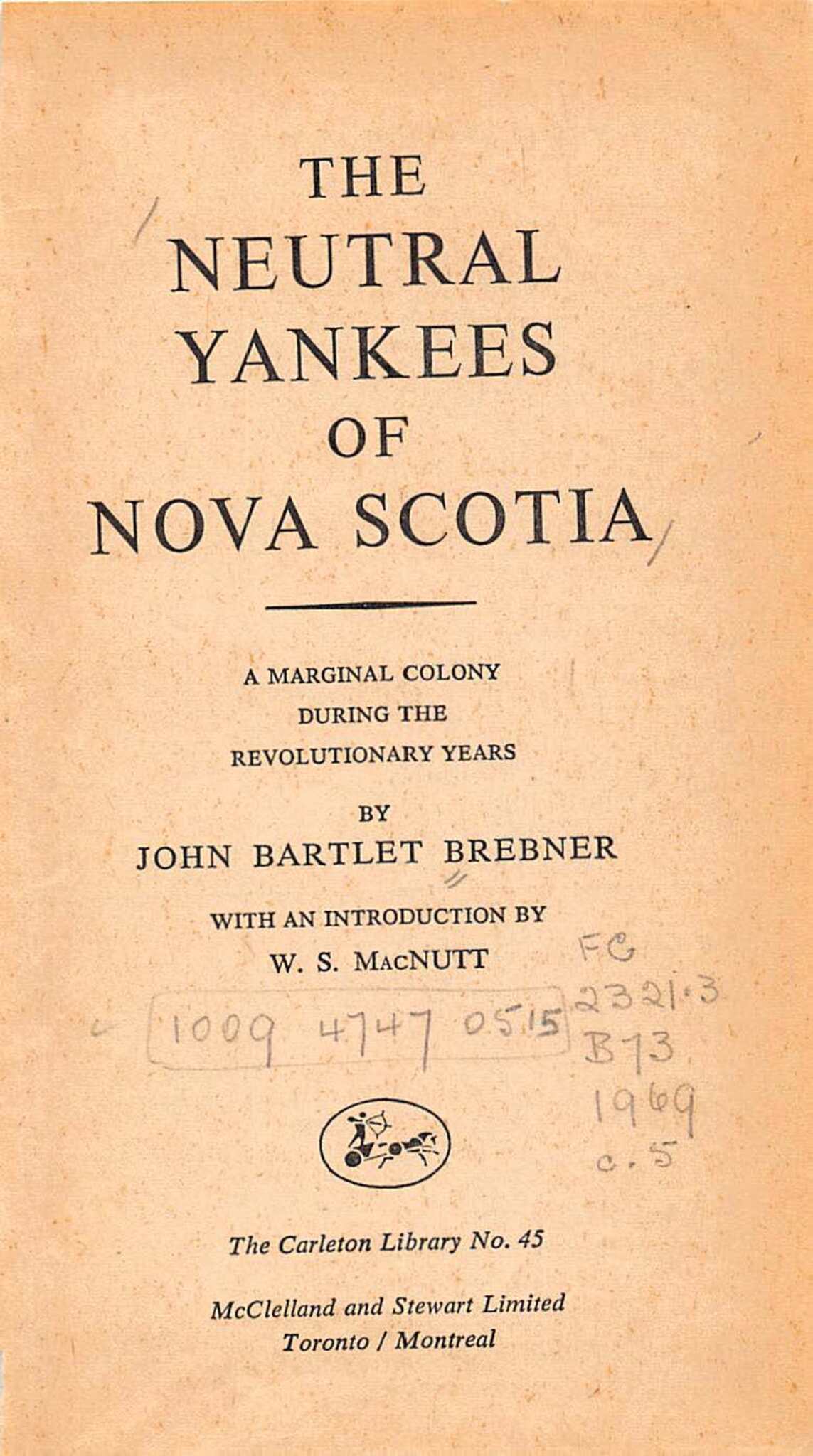 The Neutral Yankees of Nova Scotia